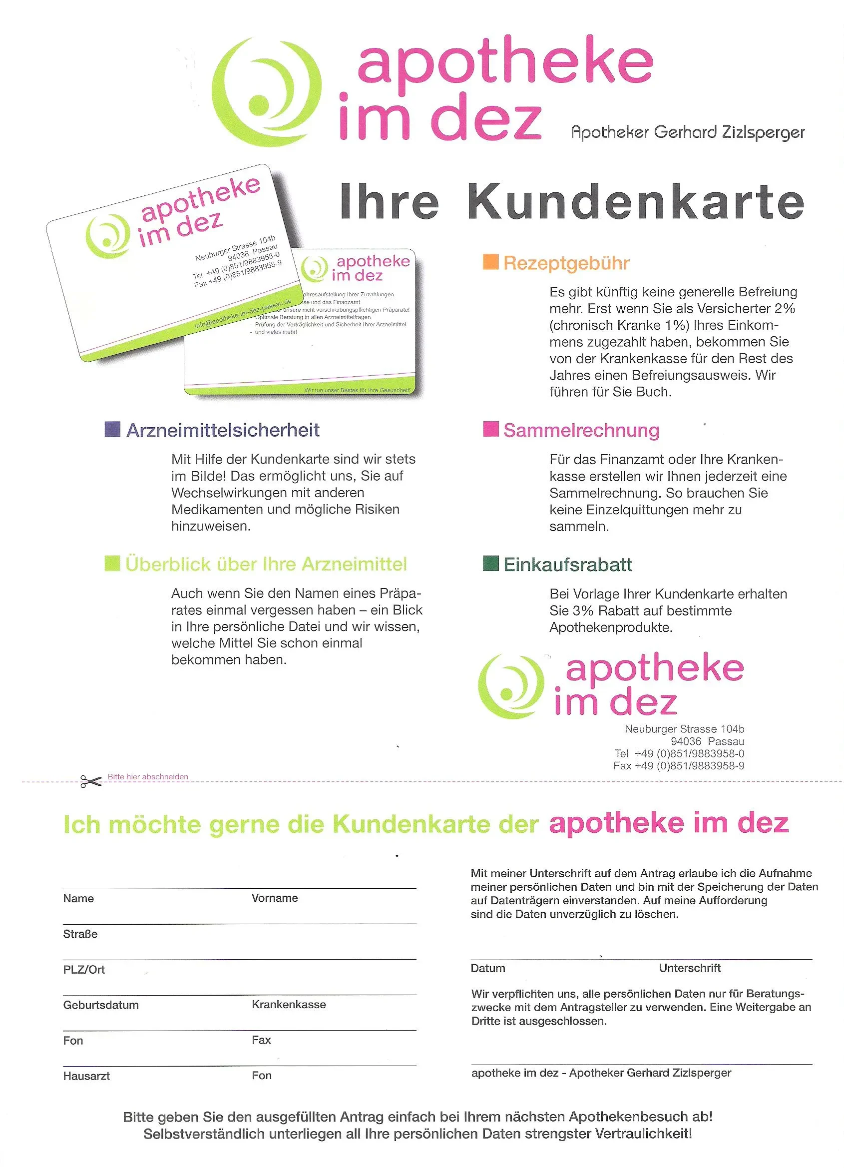 Kundenkarte